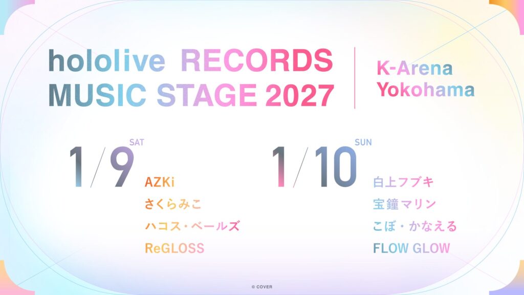 hololive RECORDS HISTORY COLLECTION アルバムビジュアル
